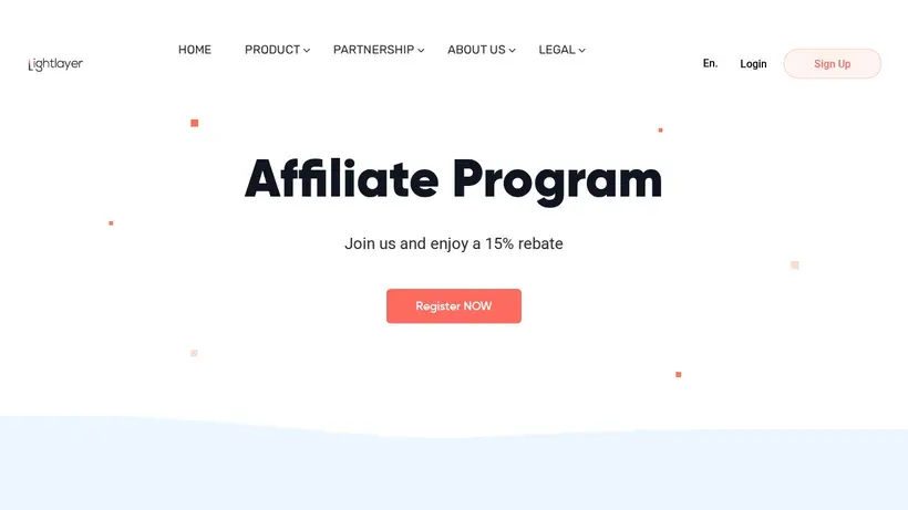 Light Layer homepage screenshot