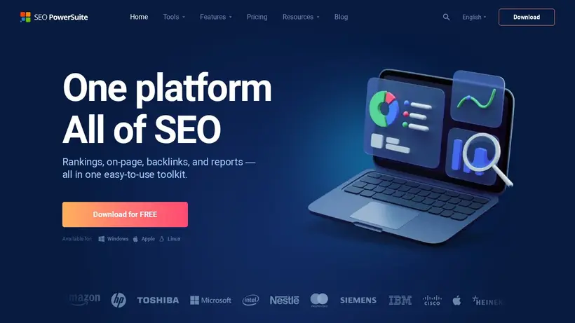 Link Assistant homepage screenshot