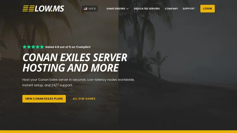 Low MS homepage screenshot