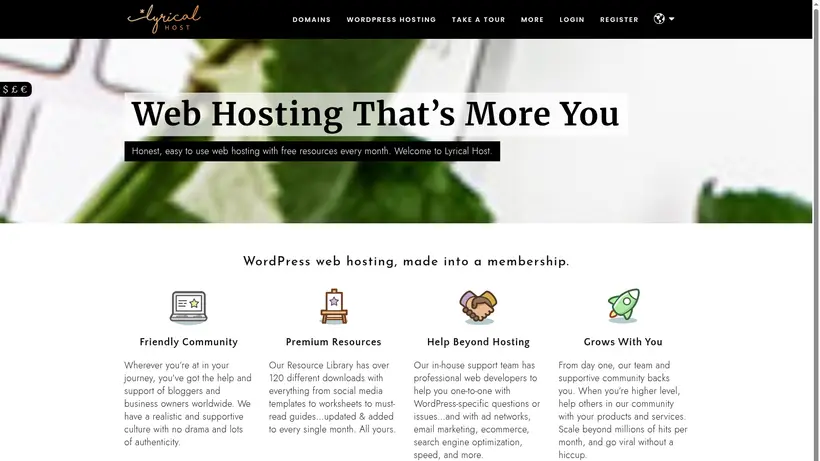 Lyrical Host homepage screenshot