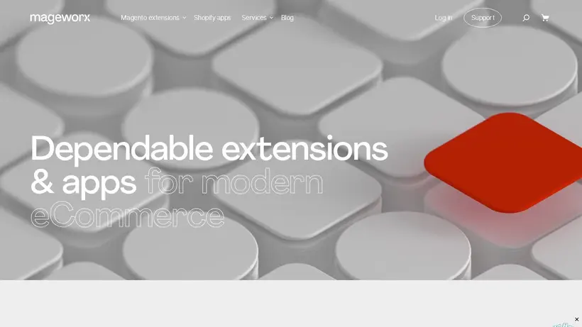 Mage Worx homepage screenshot