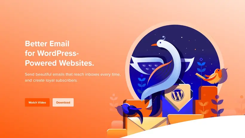 Mail Poet homepage screenshot