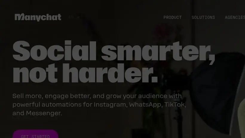 Many Chat homepage screenshot