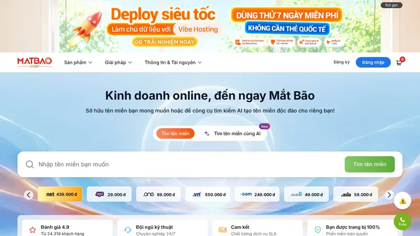 Matbao homepage screenshot