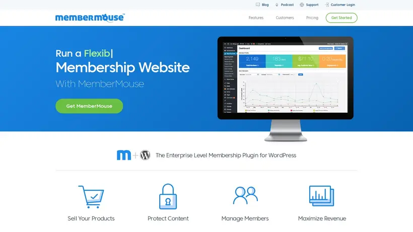 Member Mouse homepage screenshot