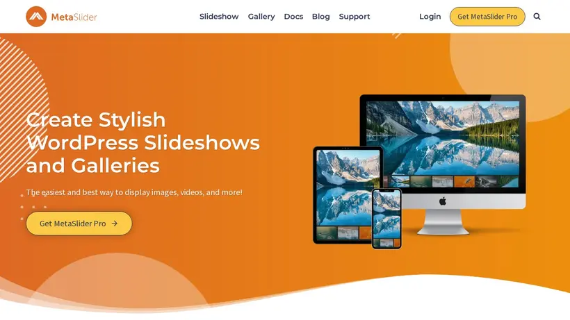 Meta Slider homepage screenshot