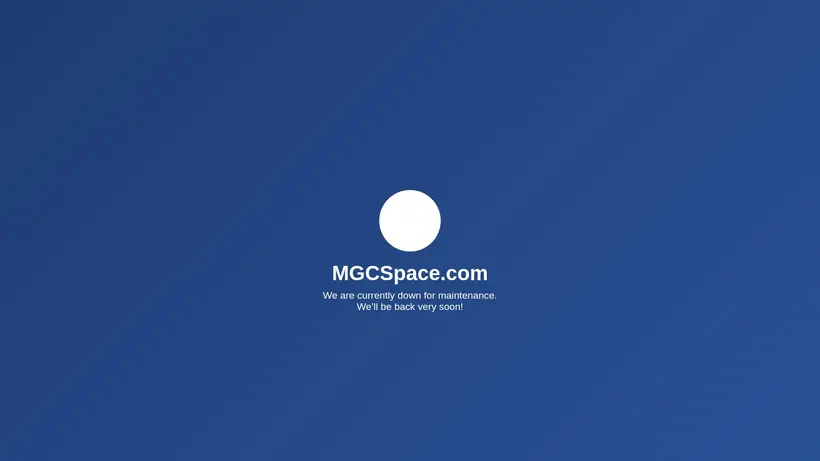 MGC Space homepage screenshot