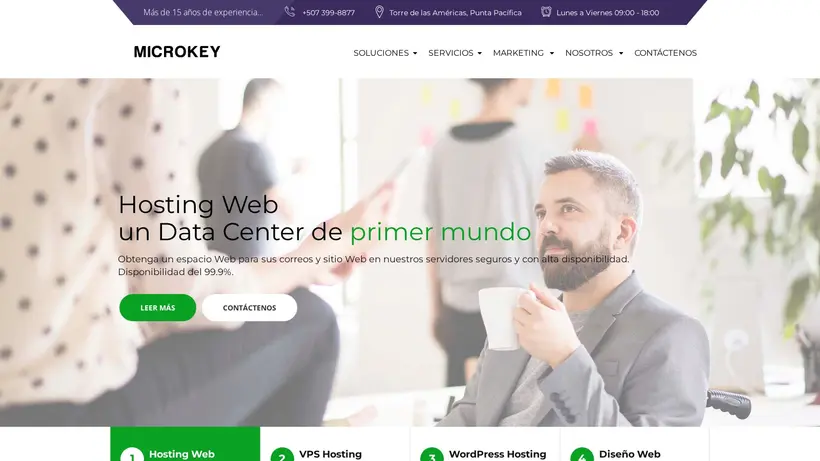 Microkey Group homepage screenshot