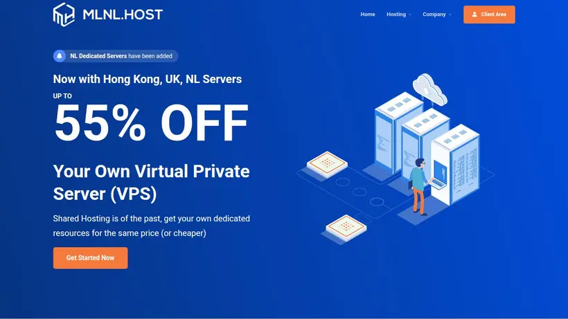Millenial.Host homepage screenshot