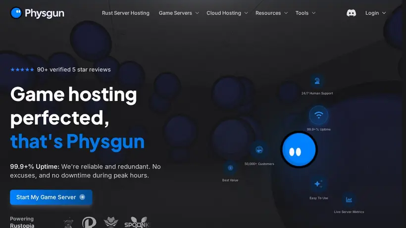 Mixml Hosting homepage screenshot