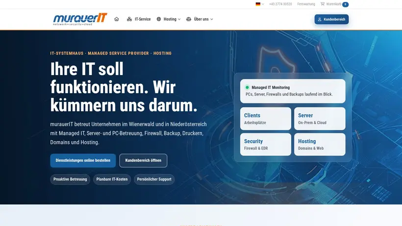 Murauer IT homepage screenshot