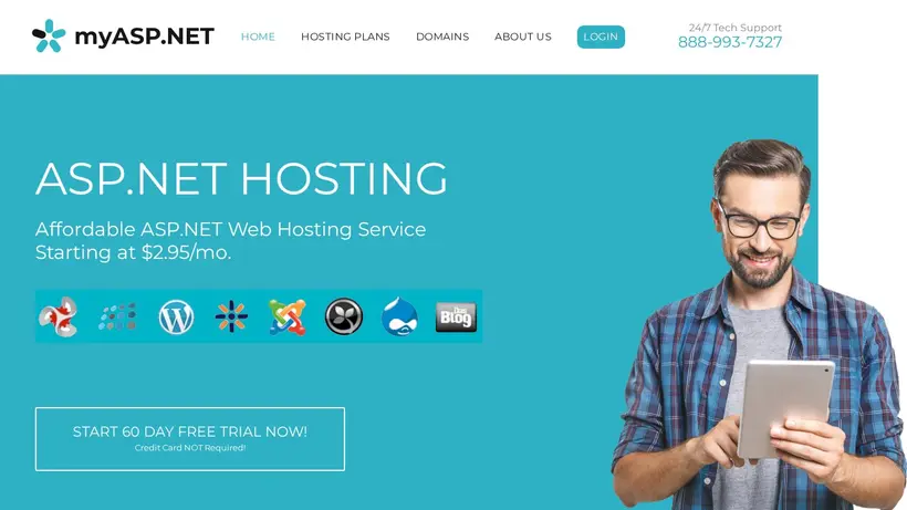 my ASPNET homepage screenshot
