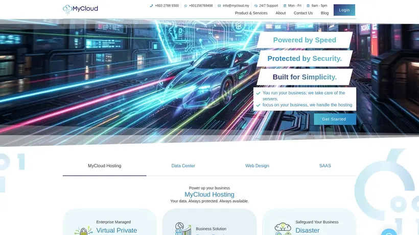 My Cloud Malaysia homepage screenshot