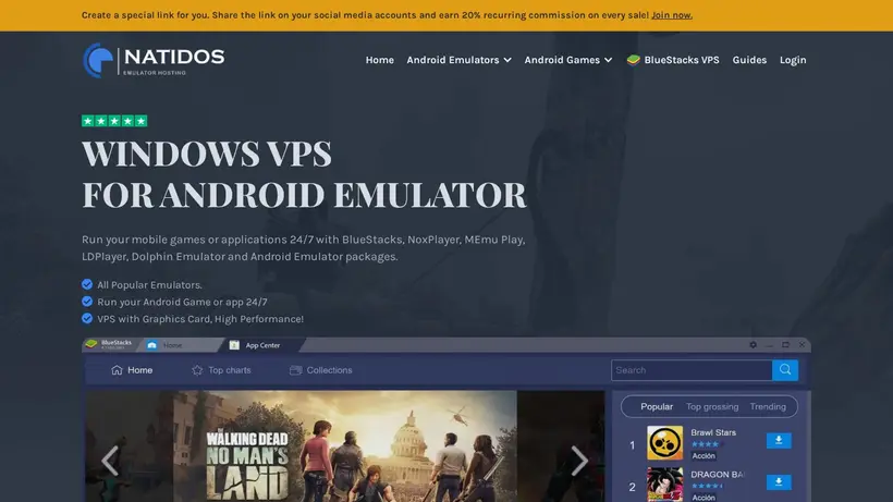 Natidos homepage screenshot