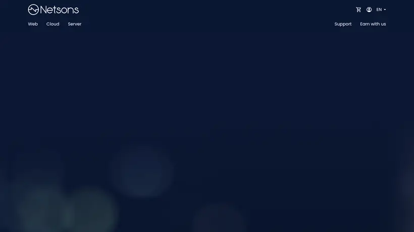 Netsons homepage screenshot