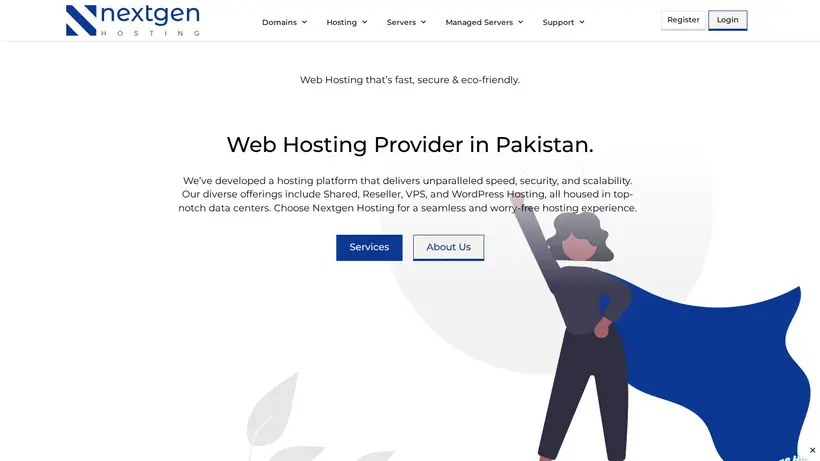 NextGen PK homepage screenshot