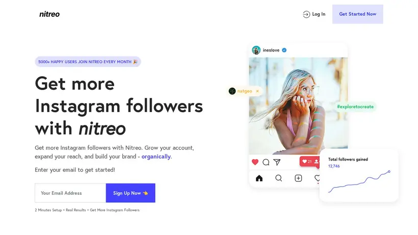 Nitreo homepage screenshot