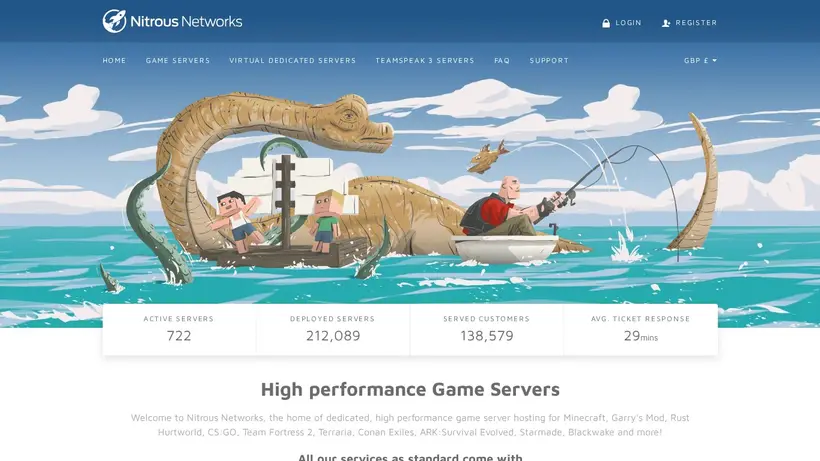 Nitrous Networks homepage screenshot
