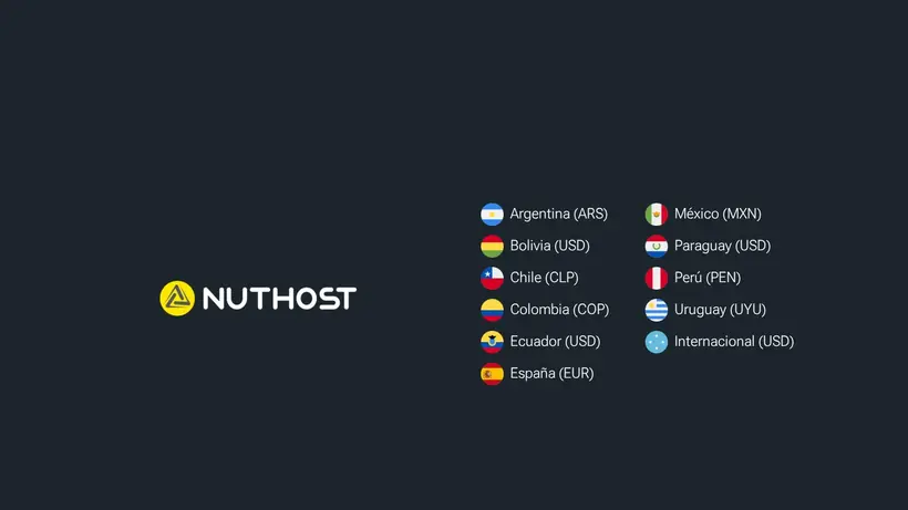 Nut Host homepage screenshot