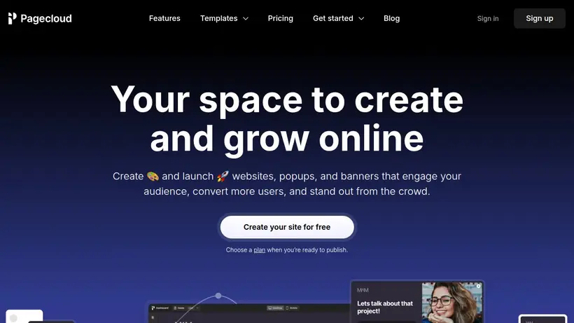 Page Cloud homepage screenshot
