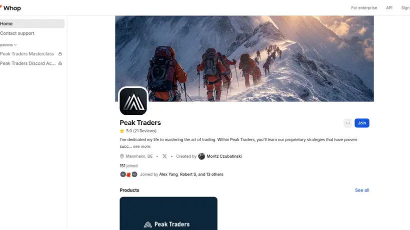 Pattern Alpha homepage screenshot