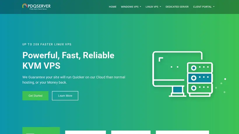 PDQserver homepage screenshot
