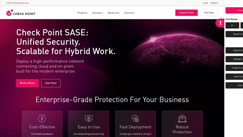 Perimeter 81 homepage screenshot