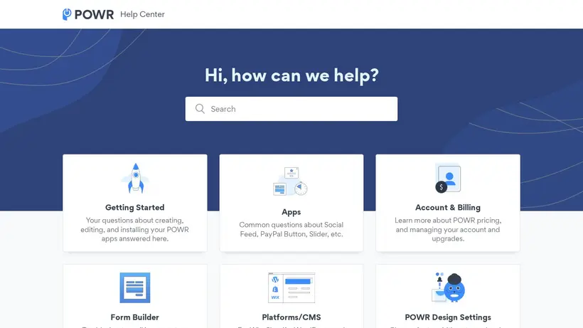 POWr IO homepage screenshot