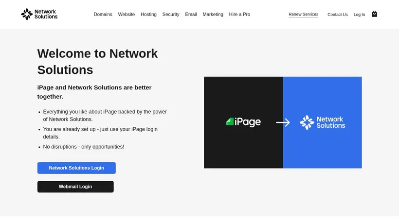 PowWeb homepage screenshot