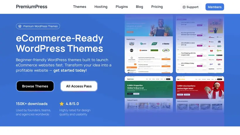 Premium Press homepage screenshot