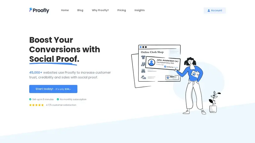 Proofly IO homepage screenshot