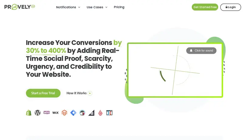 Provely IO homepage screenshot