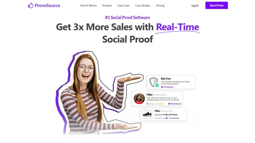 Prove Source homepage screenshot