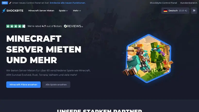 RAM Shard homepage screenshot