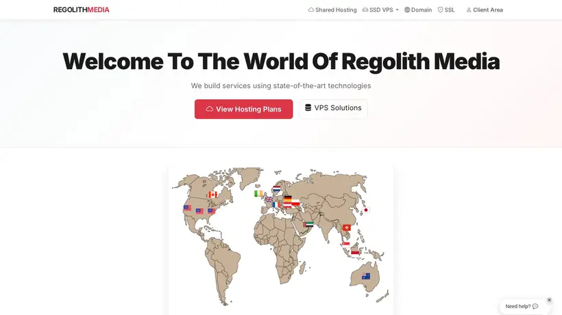 RegolithMedia homepage screenshot