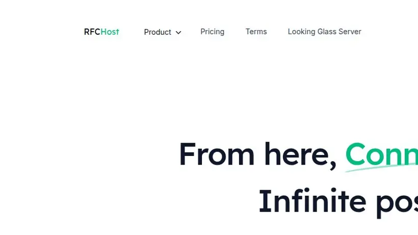 RFC Host homepage screenshot