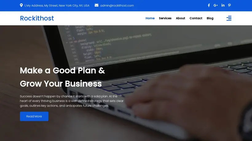 Rockit Host homepage screenshot