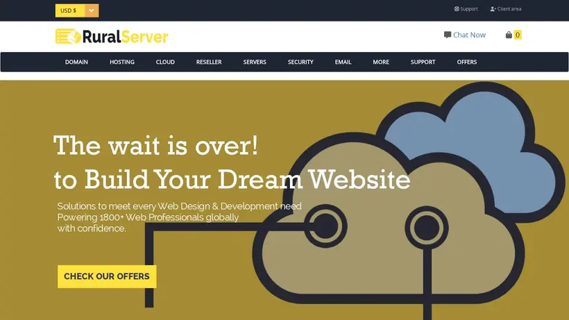 RuralServer homepage screenshot