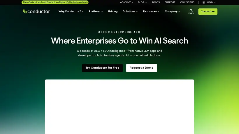 Search Metrics homepage screenshot