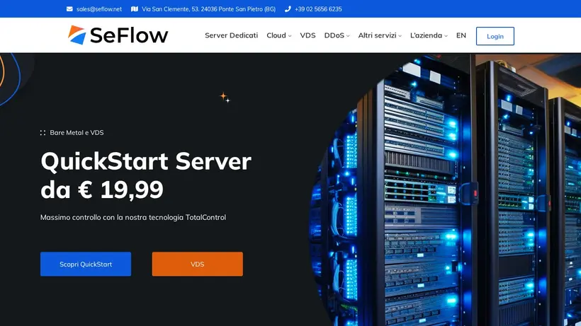 Seflow homepage screenshot