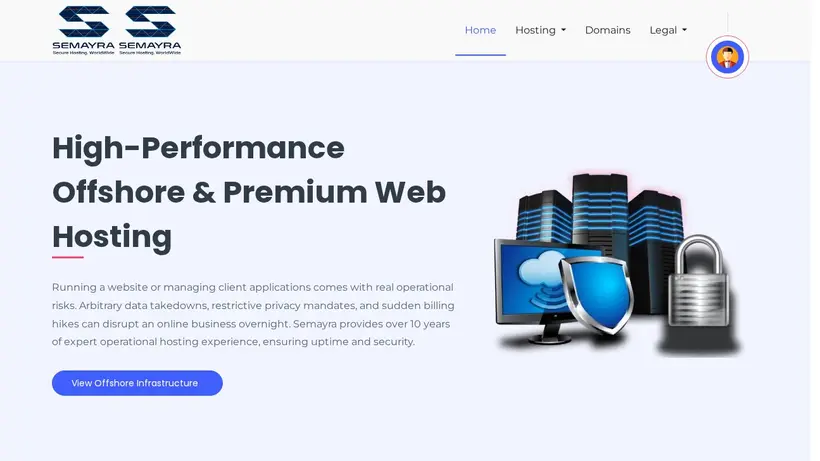 Semayra homepage screenshot