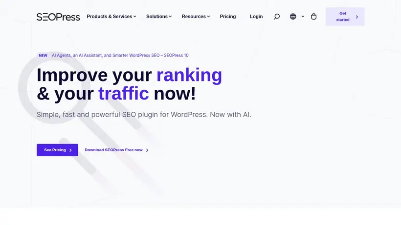 SEO Press homepage screenshot