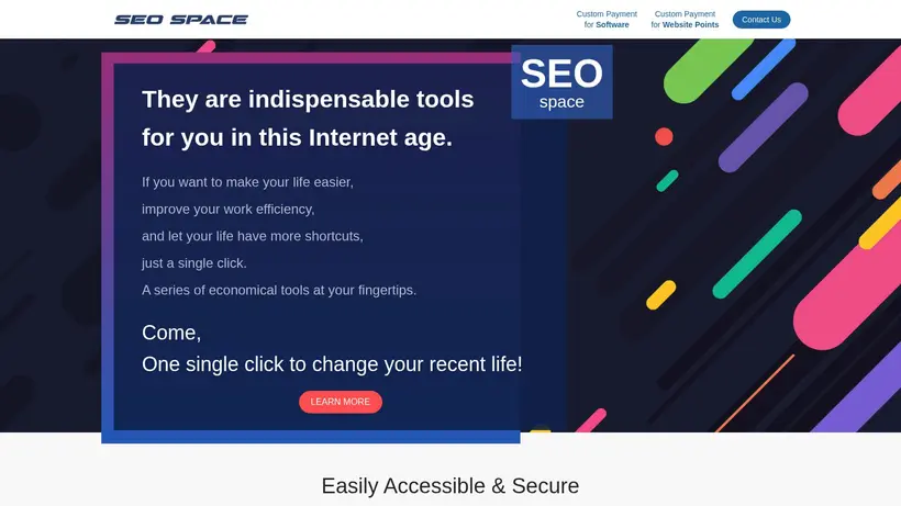 SEO Space homepage screenshot