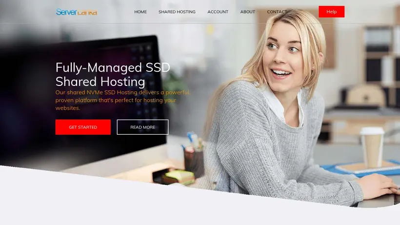 Server Lanka homepage screenshot