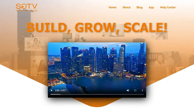 SGTV homepage screenshot