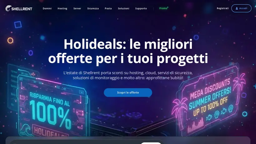 Shell Rent homepage screenshot