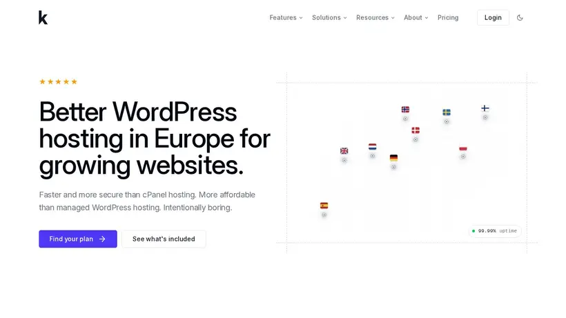 Simplenet homepage screenshot