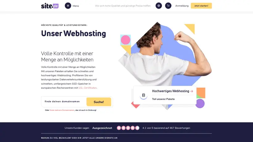 Site.de homepage screenshot