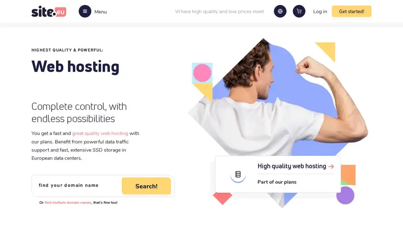 Site.eu homepage screenshot