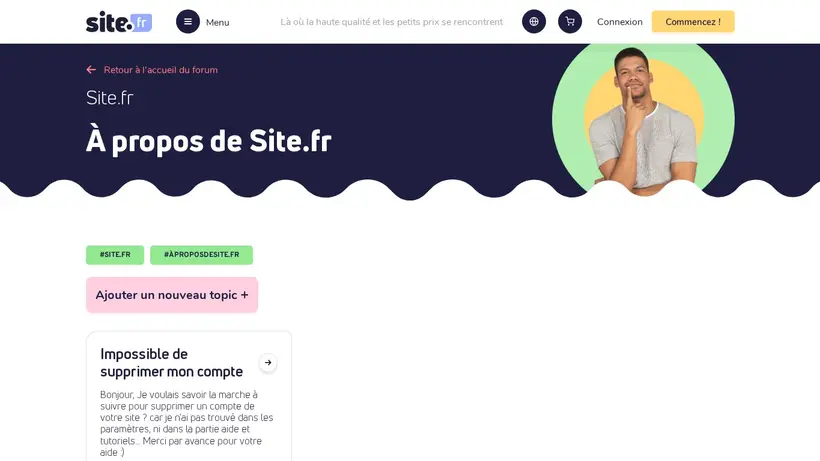 Site.fr homepage screenshot
